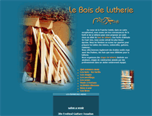 Tablet Screenshot of bois-lutherie.com